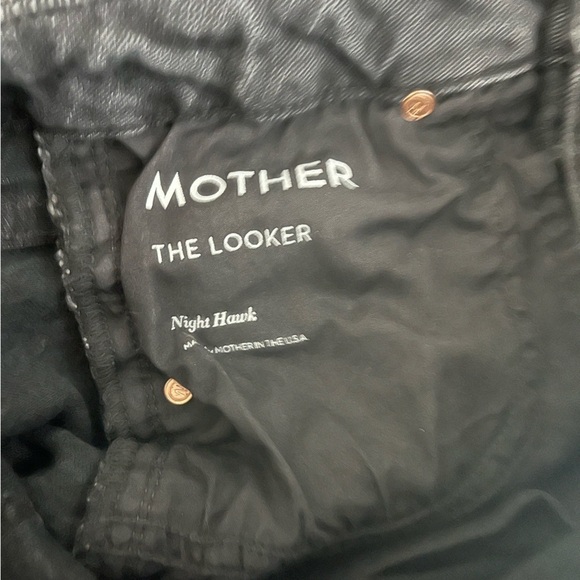 MOTHER x REVOLVE High Waisted Looker Ankle Fray in Night Hawk - Picture 10 of 14